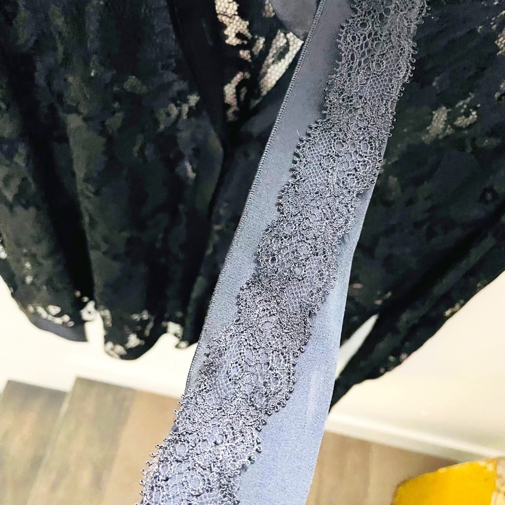 Dolce & Gabbana Black Lace Blouse